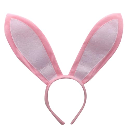 Ostern Hasenohren Stirnband 1 Stück Kaninchen Ohr Haarband Zubehör Ostern Cosplay Party Kostüm Hasenohr Zubehör Ostergeschenk Osterhasen Hüte Kostüm Zubehör Erwachsene Karneval Party (One Size) von TIMIYUYU