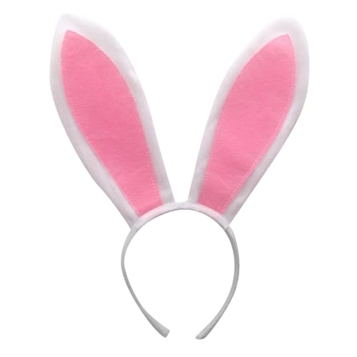 Ostern Hasenohren Stirnband 1 Stück Kaninchen Ohr Haarband Zubehör Ostern Cosplay Party Kostüm Hasenohr Zubehör Ostergeschenk Osterhasen Hüte Kostüm Zubehör Erwachsene Karneval Party (White, One Size) von TIMIYUYU