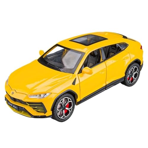 TIMJAN Für 1:22 Bison Modell Simulation Legierung Bull SUV Sportwagen Sammlung Auto Modell Spielzeug(Yellow) von TIMJAN