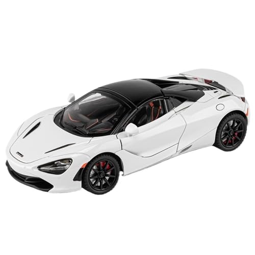 TIMJAN Für 1:24 720s Sportwagen Modellauto High-End-Legierung Spielzeugauto Racing Ornaments Collection(White) von TIMJAN