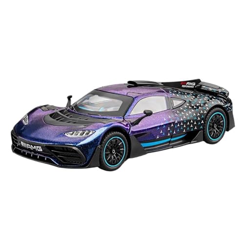 TIMJAN Für 1:24 EIN Auto Modell Super Sport Auto Legierung Auto Modell Spielzeug Auto Sammlung Rennwagen(Purple) von TIMJAN