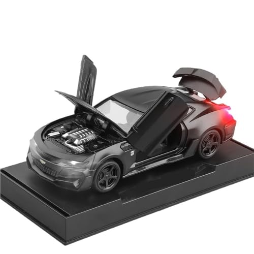 TIMJAN Für 1:32 Camaro Auto Modell Auto Modell Sportwagen Legierung Spielzeugauto Sammlung Ornamente(Black) von TIMJAN