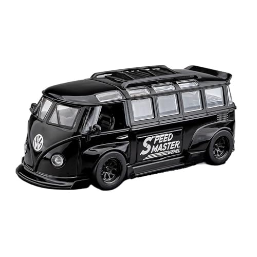 TIMJAN Für 1:32 Da-zhongT1 Bus Van Legierung Auto Modell Old Master Spielzeugauto(Black) von TIMJAN