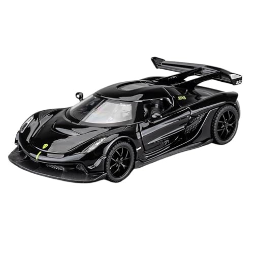 TIMJAN Für 1:32 Jesko Car Model Super Sports Car Toys Entdecken Sie Die Wunderbare Welt Der Automodelle(Black) von TIMJAN