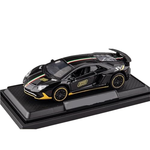 TIMJAN Für Lp780 Automodell Legierung Sammlung Sportwagen Geschenk Spielzeugauto(Black) von TIMJAN