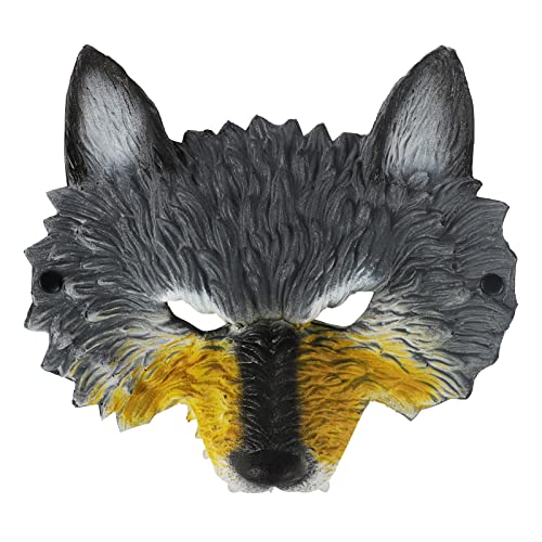 TINAYAUE 3D Wolfsmaske Werwolf-Maske Schäumende Wolfskopfmaske realistisch Hälfte Werwolf-Maske tierische Maske für Halloween Themenparty Cosplay Bar Requisiten verkleiden von TINAYAUE