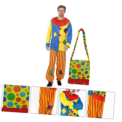 TINEASUR 1 Satz Clown-cosplay-outfit Halloweenkostüm Gepunktetes Clownkostüm Clown Verkleiden Cosplay-anzug Clownkostüm Für Erwachsene Cosplay-clown-kleidung Cosplay-kostüm Gestrick von TINEASUR