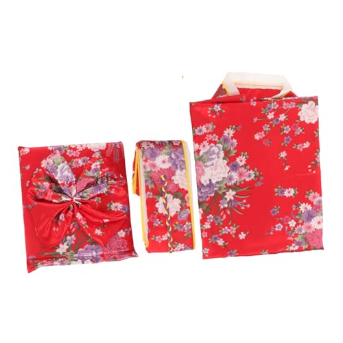 TINEASUR 1 Satz Kimonokleid Kimono-kostüm Für Kinder Japanischer Traditioneller Kimono Traditionelles Japanisches Kostüm Traditioneller Japanischer Kimono Mädchen-kimono Stoff Colorful von TINEASUR