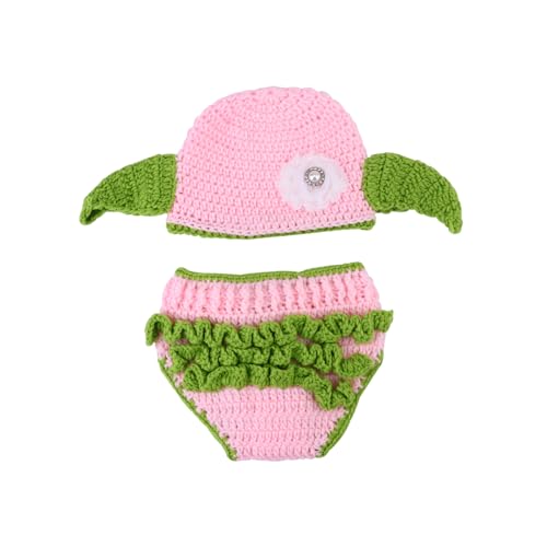 TINEASUR 1 Satz Kleidung Für Die Babyfotografie Neugeborene Fotokleidung Kleidung Fotokostüm Für Babys Häkel-outfit Für Neugeborene Säuglingsfotohut Strickset Für Kinder Babywolle von TINEASUR