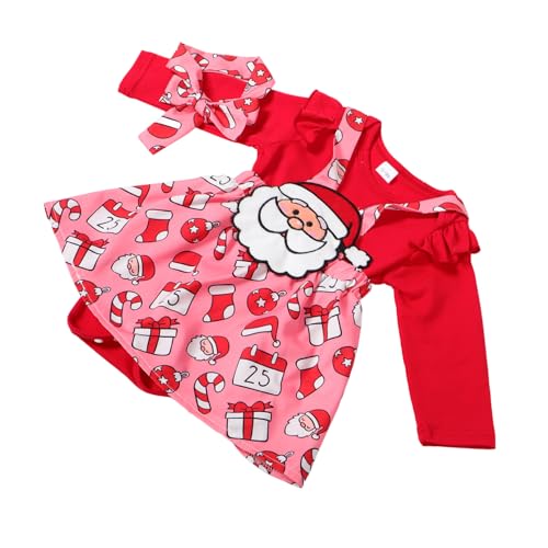 TINEASUR 1 Set Baby Mädchen Herbst Weihnachten Kleidung Neugeborenes Mädchen Kleid 12-18 Monate Baby Mädchen Kostüm Hosenträger Rock Baby Mädchen Winter Weihnachten Kleidung Neugeborenes von TINEASUR