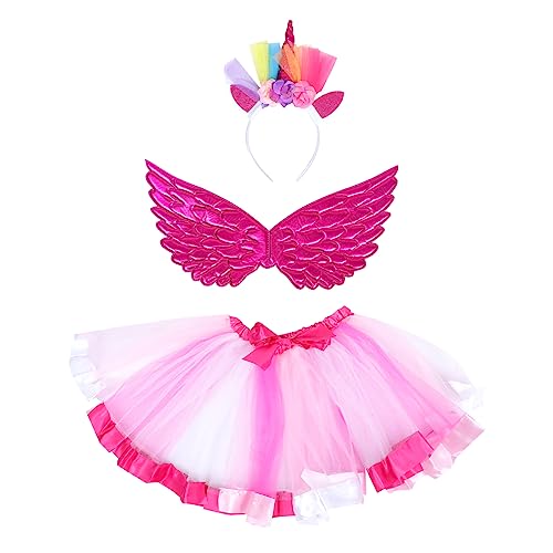 TINEASUR 1 Set Tutu Party Cosplay Zubehör Performance Kostüm Lustige Darbietung Kleidung Kit Kind Party Kleidung Kit Cosplay Kleidung Kinder Cosplay Zubehör Party Kostüm Kit Mädchen Kleid von TINEASUR