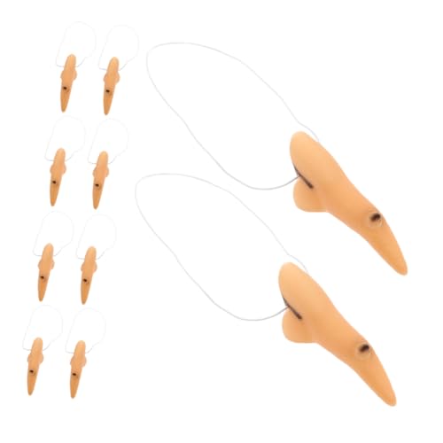 TINEASUR 10 Stück Realistische Hexennasen mit Langem Hakennase Design Wiederverwendbare Kostümrequisite für Halloween Karneval Maskenbälle und Themenpartys TINEASUR 10 Stück Realistische Hexennasen mit Langem Hakennase Design Wiederverwendbare Kostümrequisite für Halloween Karneval Maskenbälle und Themenpartys von TINEASUR