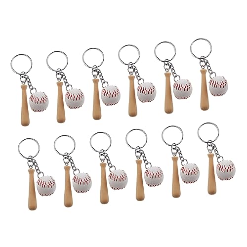 TINEASUR 12St Baseball-Schlüsselanhänger Autoschlüssel Anhänger Schlüsselanhänger zarter Softball-Schlüsselanhänger cute keychain autoschlüsselanhänger Schlüssel Zubehör Motto-Party-Zubehör von TINEASUR