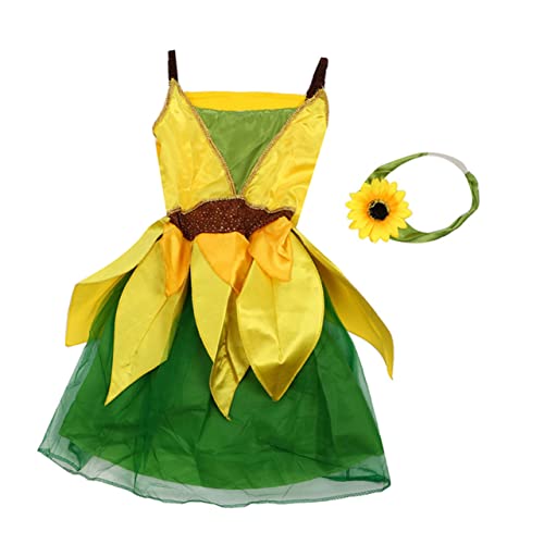 TINEASUR 1Stk Partyrock kinderkleider kinderkleidung trachtenstutzen kinder igelkostümkinder costume Kostüme für Kinder Sonnenblumen Kostüme Outfit Outfits für Mädchen Tüllrock Yellow von TINEASUR