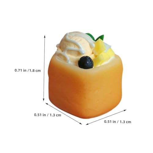 TINEASUR 2stücke Miniatur-puppenhaus-Eiscreme-Toast-Modelle Dessert-Spielzeug Für Puppenküche Mini-DIY-küchendekoration Mikro-landschaftsdekor Puppenhaus-gebäckdekor TINEASUR 2stücke Miniatur-puppenhaus-Eiscreme-Toast-Modelle Dessert-Spielzeug Für Puppenküche Mini-DIY-küchendekoration Mikro-landschaftsdekor Puppenhaus-gebäckdekor von TINEASUR