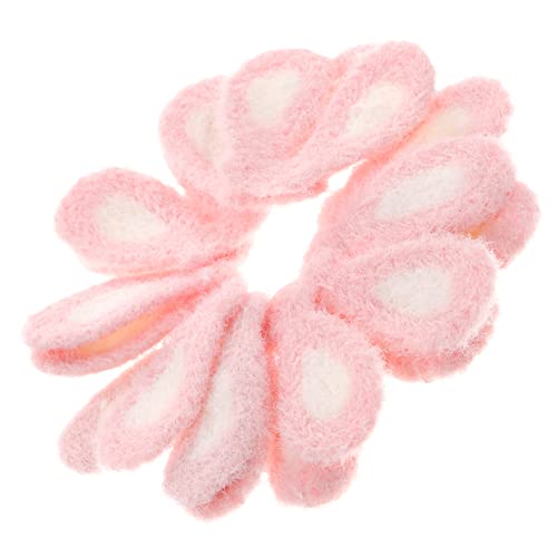 TINEASUR 20St Hasenohren selber machen für Kinder Osterhase Flatback kinder kinder bastelset basteln für kinder Haarschmuck zum Selbermachen Haarnadel Hasenohr Stoff Rosa von TINEASUR