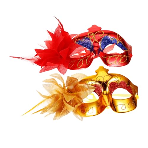 TINEASUR 2st Maskerade Maske Partymaske Aus Spitze Cosplay-party-maske Halloween-kostümmasken Maske Verkleiden Blumenmasken-requisite Venezianische Maske Karnevalsmasken Plastik von TINEASUR