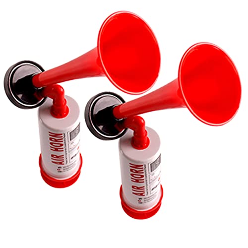 TINEASUR 2st Tragbares Lufthorn Lufthupe Für LKW Lufthorn Kann Fahrradhupe Party-Horn Stadion Hörner Bootshupe Fußball-Events Air Horn Ton Autohupe Lauter Krachmacher Klatschen Aluminium von TINEASUR