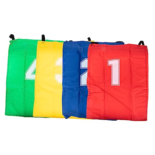 TINEASUR 4 Stück Hüpfsack Für Kinder Sitzsäcke Spielzeug Für Draußen Sackhüpfen Kartoffelsack Spieltasche Karneval Partyspiel Kinder Outdoor Kinderspielzeug Kinderspielsets von TINEASUR