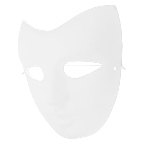 TINEASUR 5 Stück Weiße Schlichte Maske Handbemalbare Für Tanz Jungen Und Mädchen Cosplay Karneval Halloween von TINEASUR