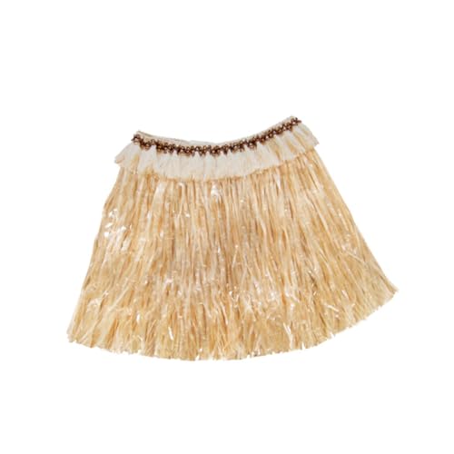 TINEASUR 9St tropischer Hula-Rock hawaiianisches Cosplay-Kostüm tropischer Tänzer-Grasrock Hawaii-Rock weihnachts party weihnachten party armspange tropisches Hula-Kleid Hawaii-Hula-Rock von TINEASUR