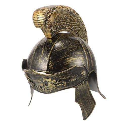 TINEASUR Antiker römischer Helm Kostüm römischer Gladiator mittelalterlicher Cosplay-Helm Herrenkostüm Hut halloween costume halloween kleidung Männer römischer Helm Cosplay-Hut Plastik von TINEASUR