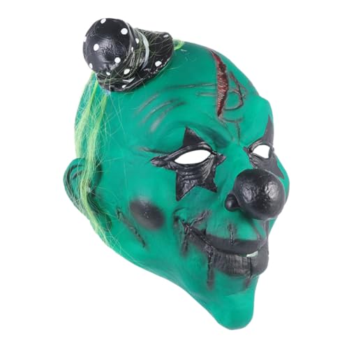 TINEASUR Clown- gruseliges Halloween für Halloween Kostüme Partymaske Cosplay- halloweenmaske halloween Clownsmaske aus Partymaske aus Emulsion Green von TINEASUR