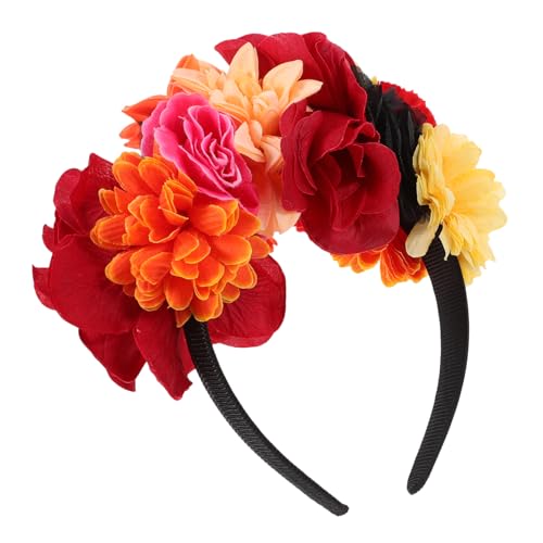 TINEASUR Cosplay Kostüm Stirnband Festival Stirnband Blumen Stirnband Blumen Stirnband Halloween Haarspange Simulation Blumen Stirnband Party Kopfbedeckung Foto Requisite von TINEASUR