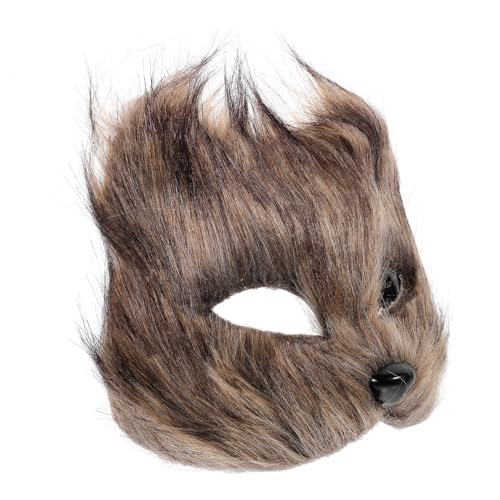 TINEASUR Maske Fuchskostüm für Erwachsene Halloween-Kostüm-Requisiten Fuchsschwanz Fuchs Katze Cosplay dekorativ Requisiten für Zirkus-Fotoautomaten Zirkus-Fotokabine Partyzubehör Kunstpelz von TINEASUR