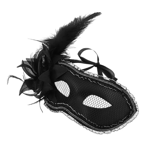 TINEASUR Halloween Cosplay Dance Party Maskerade Schwarze Maskerade Oper Halb Cosplay Dekorationen Karneval von TINEASUR