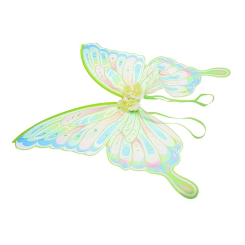 TINEASUR Ostern verkleiden schmetterlingsflügel butterfly wings Feenflügel-Cosplay Flügel Cosplay Flügel für Mädchen Feenflügel für Frauen Schmetterlinge Partyzubehör Polyester Light Green von TINEASUR