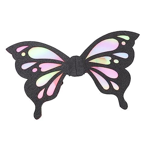 TINEASUR Schmetterlingsflügel Kinderkleidung kinderkleider wings costume Schmetterlinge Feenflügel Flügel für Frauen schmetterling flügel anziehen Frauen Cosplay Flügelstütze gefühlt Black von TINEASUR