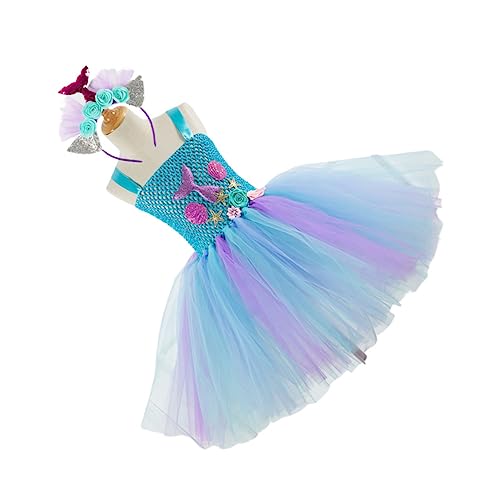 TINEASUR Tutu-Rock für Mädchen Tutu-Kleid für Mädchen Meerjungfrauenkleid für Mädchen Mädchenkleidung kinder prinzessinnen kleider princess dress Meerjungfrauenrock für Kinder Mädchenrock von TINEASUR