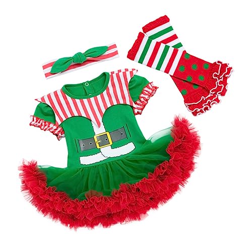 TINEASUR Weihnachtliches Kleinkind Kostü Set Für Babys Von 3 6 Monaten Festliche Kleidung üße Weihnachtsoutfits Für Jungen Und ädchen Ideales Für Die Feiertage von TINEASUR