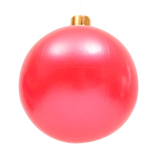 TINEASUR Weihnachtsballons Aufblasbare Weihnachtsballons Aufblasbares Spielzeug Weihnachtsdekorationen Im Freien Weihnachtsdekorationen Übergroße Aufblasbare Weihnachtskugel von TINEASUR