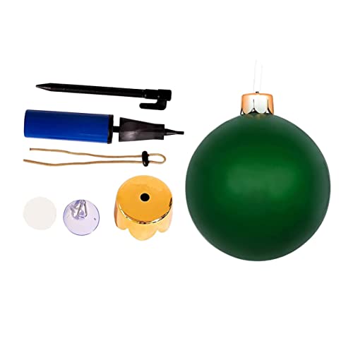 TINEASUR Weihnachtsballons Spielzeug für draußen Christbaumkugeln riesiger aufblasbarer Ball Riesenballon Weihnachtsdekorationen kinder weihnachtsdeko Kugeldekoration Weihnachtskugel PVC von TINEASUR