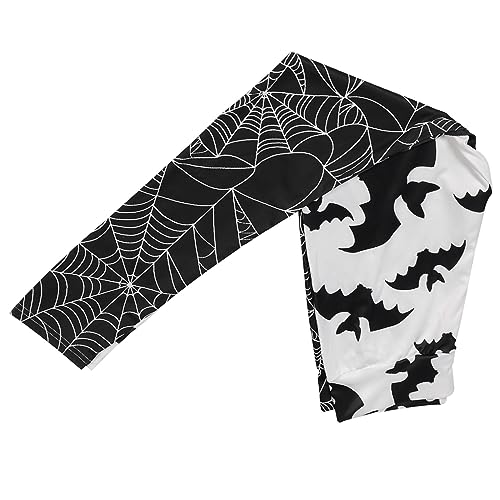 TINEASUR Yogahose Mit Kürbis Spinnennetz Aufdruck Fledermaus Leggings Halloween Elastische Leggings Halloween Yogahose Knochen Leggings Spinnen Fitness von TINEASUR