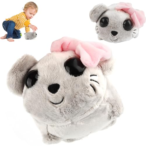 TINGTING Sad Hamster, Sad Hamster Kuscheltier, Trauriges Hamster Plüschtier, Plüschpuppe Sad Hamster Kuscheltier Spielzeug für Kinder Erwachsener(Grau) von TINGTING