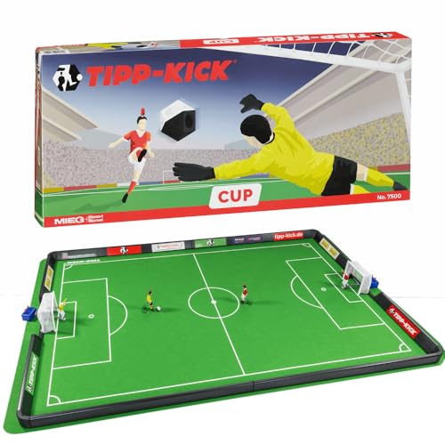 TIPP-KICK Cup 108x71 cm mit Bande – Das spielfertige Set mit 2X Spieler, 2X Torwart, 2X Netztor, 2X Ball I Spielfeld aus Filz TIPP-KICK Cup 108x71 cm mit Bande – Das spielfertige Set mit 2X Spieler, 2X Torwart, 2X Netztor, 2X Ball I Spielfeld aus Filz von TIPP-KICK