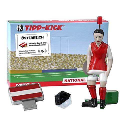 TIPP-KICK Österreich-Box I Original Set Österreich-Star-Kicker & Österreich-Soundchip in der Torwandbox I Figur Spiel I Zubehör von TIPP-KICK