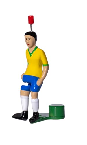 TIPP-KICK Star-Kicker Brasilien I Original Spieler für Groß & Klein I Spielspaß mit der Fußball-Figur Spiel I Zubehör I Trikot Gelb TIPP-KICK Star-Kicker Brasilien I Original Spieler für Groß & Klein I Spielspaß mit der Fußball-Figur Spiel I Zubehör I Trikot Gelb von TIPP-KICK