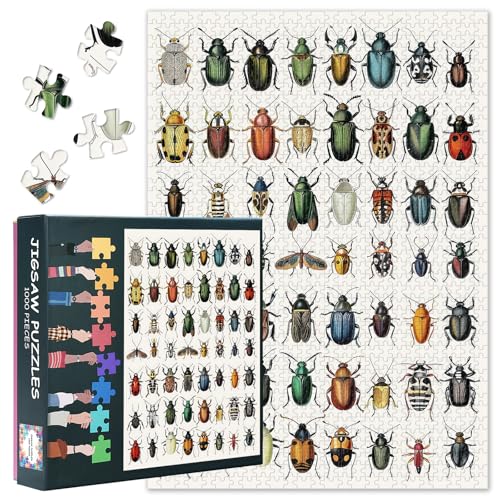 1000 Teile Vintage Sammlung Verschiedener Käfer Puzzles Für Erwachsene Herausforderndes Insekten Puzzle Für Erwachsene Kunstwerke Dekoration Intelligenz-Puzzles Für Familien Indoor Spiele 50cmx70cm 1000 Teile Vintage Sammlung Verschiedener Käfer Puzzles Für Erwachsene Herausforderndes Insekten Puzzle Für Erwachsene Kunstwerke Dekoration Intelligenz-Puzzles Für Familien Indoor Spiele 50cmx70cm von TISHIRON