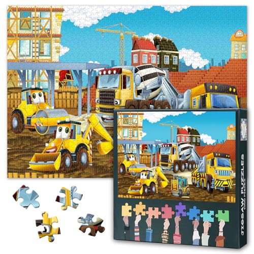 Baustelle 1000-teiliges Puzzle für Erwachsene, Auto in der Stadt Puzzleteile für Erwachsene Herausforderndes Familienspiel Geschenk für Familie und Freunde 70 x 50 cm Baustelle 1000-teiliges Puzzle für Erwachsene, Auto in der Stadt Puzzleteile für Erwachsene Herausforderndes Familienspiel Geschenk für Familie und Freunde 70 x 50 cm von TISHIRON