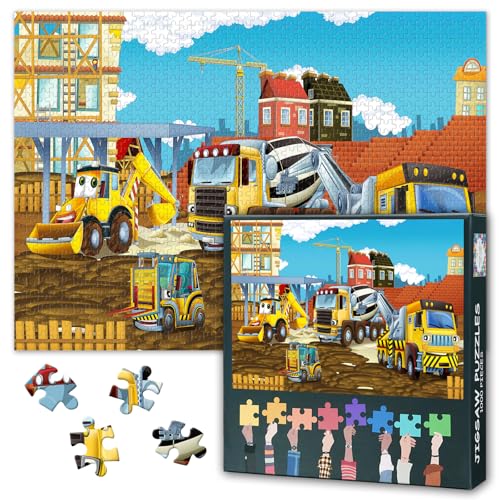 Baustelle mit Auto in der Stadt 1000-Teiliges Puzzle für Erwachsene – Malerei 1000-teilige Puzzles, eine Herausfordernde und Dennoch Entspannende Aktivität für Puzzle-Liebhaber 20X27 INCH Baustelle mit Auto in der Stadt 1000-Teiliges Puzzle für Erwachsene – Malerei 1000-teilige Puzzles, eine Herausfordernde und Dennoch Entspannende Aktivität für Puzzle-Liebhaber 20X27 INCH von TISHIRON