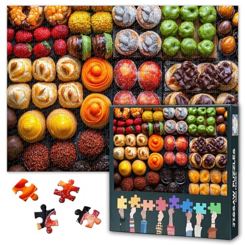 Dessert 1000-teiliges Puzzle für Erwachsene – Farbenfrohe Darstellung lebhafter Mexikanischer Backwaren und Süßigkeiten Puzzle Familienaktivität & tolles Geschenk für Senioren und Freunde 20x27inch Dessert 1000-teiliges Puzzle für Erwachsene – Farbenfrohe Darstellung lebhafter Mexikanischer Backwaren und Süßigkeiten Puzzle Familienaktivität & tolles Geschenk für Senioren und Freunde 20x27inch von TISHIRON