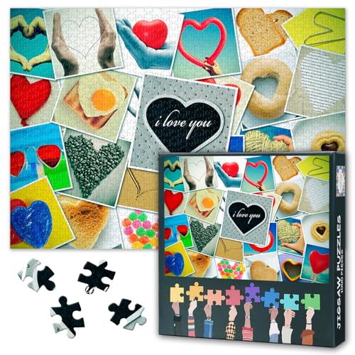 Erwachsene Puzzles 1000 Blöcke, Herz förmige Puzzles, Erwachsene Puzzle, Puzzle-Spiele oder Spielzeug, geeignet für ältere Freunde 50X70CM Erwachsene Puzzles 1000 Blöcke, Herz förmige Puzzles, Erwachsene Puzzle, Puzzle-Spiele oder Spielzeug, geeignet für ältere Freunde 50X70CM von TISHIRON