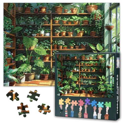 Grüne Pflanzen Puzzles 1000 Teile Für Erwachsene Indoor Garten Puzzle Kunst Für Erwachsene Home Decor Topfpflanze Puzzles Für Home Decoration Puzzle Geschenke Für Familie Freunde Spiele 50cmx70cm Grüne Pflanzen Puzzles 1000 Teile Für Erwachsene Indoor Garten Puzzle Kunst Für Erwachsene Home Decor Topfpflanze Puzzles Für Home Decoration Puzzle Geschenke Für Familie Freunde Spiele 50cmx70cm von TISHIRON
