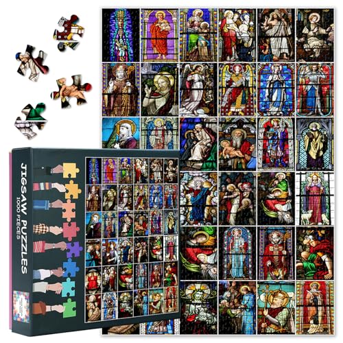 Heiligen in der Religion Puzzles 1000 Teile, Puzzle Erwachsene, Jesus Christ 1000 Teile Puzzles für Erwachsene, 70 x 50cm Puzzle Impossible Geschicklichkeitsspiel für die Ganze Familie Heiligen in der Religion Puzzles 1000 Teile, Puzzle Erwachsene, Jesus Christ 1000 Teile Puzzles für Erwachsene, 70 x 50cm Puzzle Impossible Geschicklichkeitsspiel für die Ganze Familie von TISHIRON