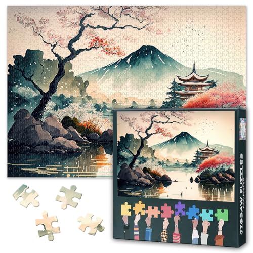 Japanische Landschaft 1000 Stück Puzzle für Erwachsene, Erwachsene Puzzle Stücke Entspannend und Spaß Aktivität Mount Fuji Herausfordernde Familie Aktivität Spiel Geschenk für Freunde 27.5"x19.6" Japanische Landschaft 1000 Stück Puzzle für Erwachsene, Erwachsene Puzzle Stücke Entspannend und Spaß Aktivität Mount Fuji Herausfordernde Familie Aktivität Spiel Geschenk für Freunde 27.5"x19.6" von TISHIRON