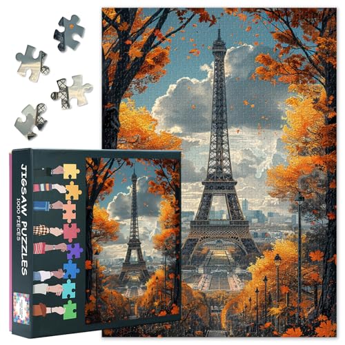 Lebendiges zeitgenössisches Kunstwerk des Eiffelturms in Paris Puzzles für Erwachsene 1000 Teile Lustige Kunstwerke Puzzles 1000 Teile Herausforderndes Familienpuzzle Geschenk 20x27 inch Lebendiges zeitgenössisches Kunstwerk des Eiffelturms in Paris Puzzles für Erwachsene 1000 Teile Lustige Kunstwerke Puzzles 1000 Teile Herausforderndes Familienpuzzle Geschenk 20x27 inch von TISHIRON